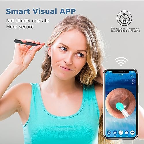 جهاز ديجيتال لتنظيف الاذن وازالة الشمع مزود بكاميرة