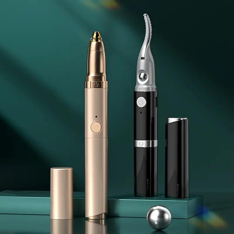 اداة كهربائية مزدوجة لكوي الرموش بجزء مخصص لازالة شعر