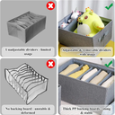 منظم ملابس قابل للطي مع خمس خانات قابلة للفك والتركيب - وتربروف