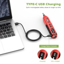 طقم مفك براغي كهربائي لاسلكي 41 قطعة بشاشة ليد – قابل للشحن