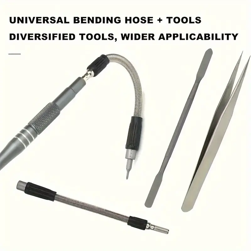 صندوق رؤوس مفكات متنوعة مضغوط غير قابل للميل  للورش واعمال الصيانة – 128 قطعة