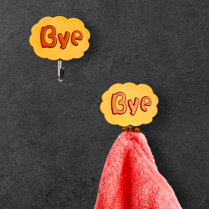 طقم هوك 2 قطعة لتعليق الكابات والاكسسوارات بكلمه باي