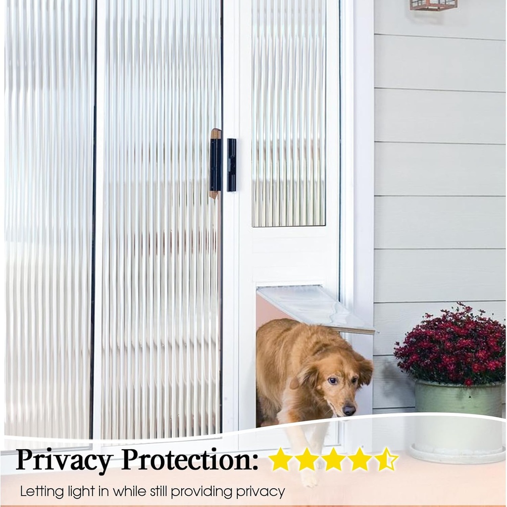 رول استيكر لاصق بتصميم مضلع لتزيين الزجاج والشبابيك 45 *200 سم