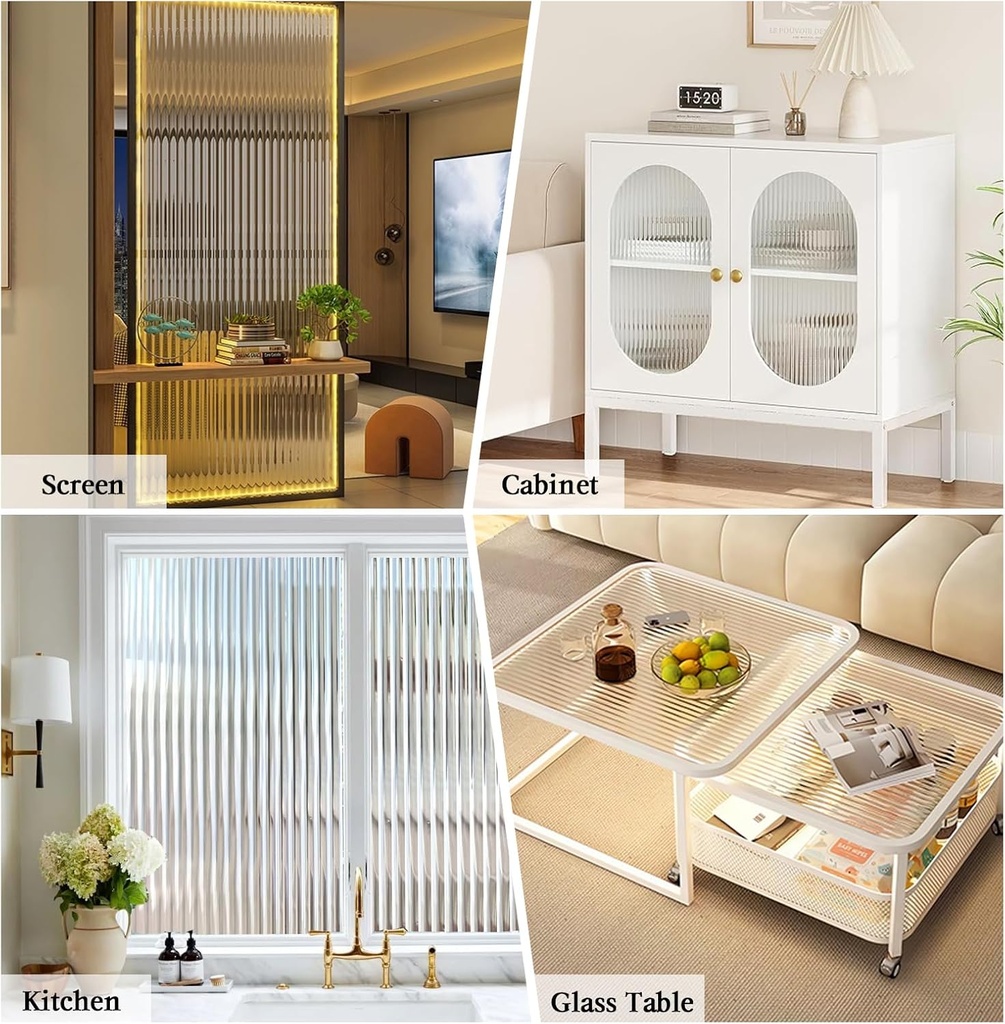 رول استيكر لاصق بتصميم مضلع لتزيين الزجاج والشبابيك 45 *200 سم