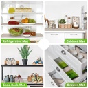 رول وتربوف مانع للانزلاق مقاس 45 × 150  سم للأرفف والأدراج قابل للقص