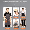 مريلة مطبخ وتربروف ب 3 جيب للحفاظ علي الملابس من المياه والزيوت