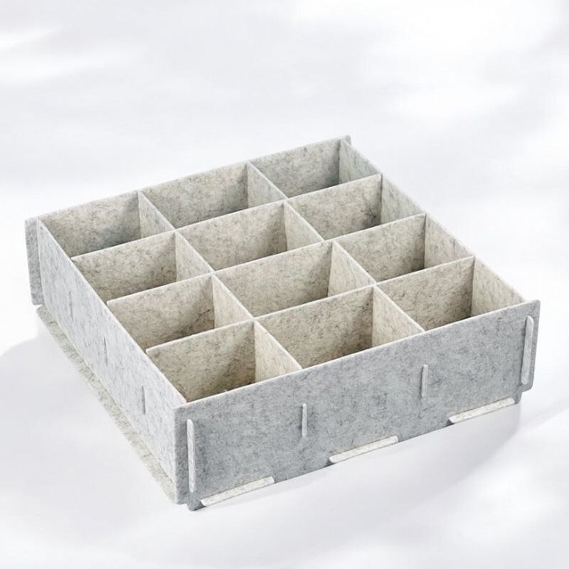 منظم شرابات وملابس داخلية 12 خانة قابل للفك والتركيب