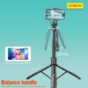 ترايبود دوار 360 بقاعدة ثلاثية وطول قابل للتعديل مع مقبض متحرك للتصوير البانورامي - 153 سم