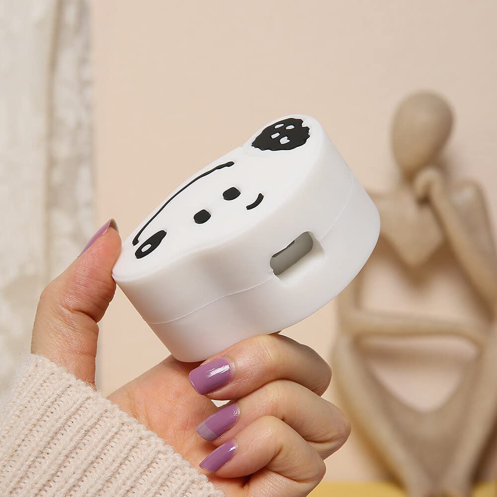 كفر حماية لشاحن وكابل وسلك الآيفون بتصميم سنوبي _ 3 قطع