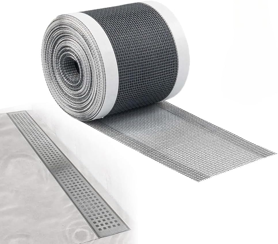 شريط شبكي لمنع انسداد البلاعات والبانيو والاحواض ذاتي اللصق وقابل للقص حسب الحاجه