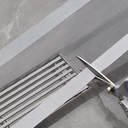 شريط شبكي لاصق قابل للقص لمنع انسداد البلاعات والبانيو - مقاس 2.5 متر