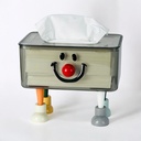 علبة مناديل اكليريك بتصميم كلاون بأرجل ملونة للمكتب وغرف النوم والاطفال