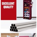 جزامة ١٠ دور مثالية لتنظيم الأحذية سهلة الفك والتركيب ومقاومة للتراب