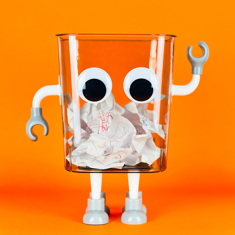 باسكت قمامة اكليريك بشكل كرتوني مناسب لغرف الأطفال