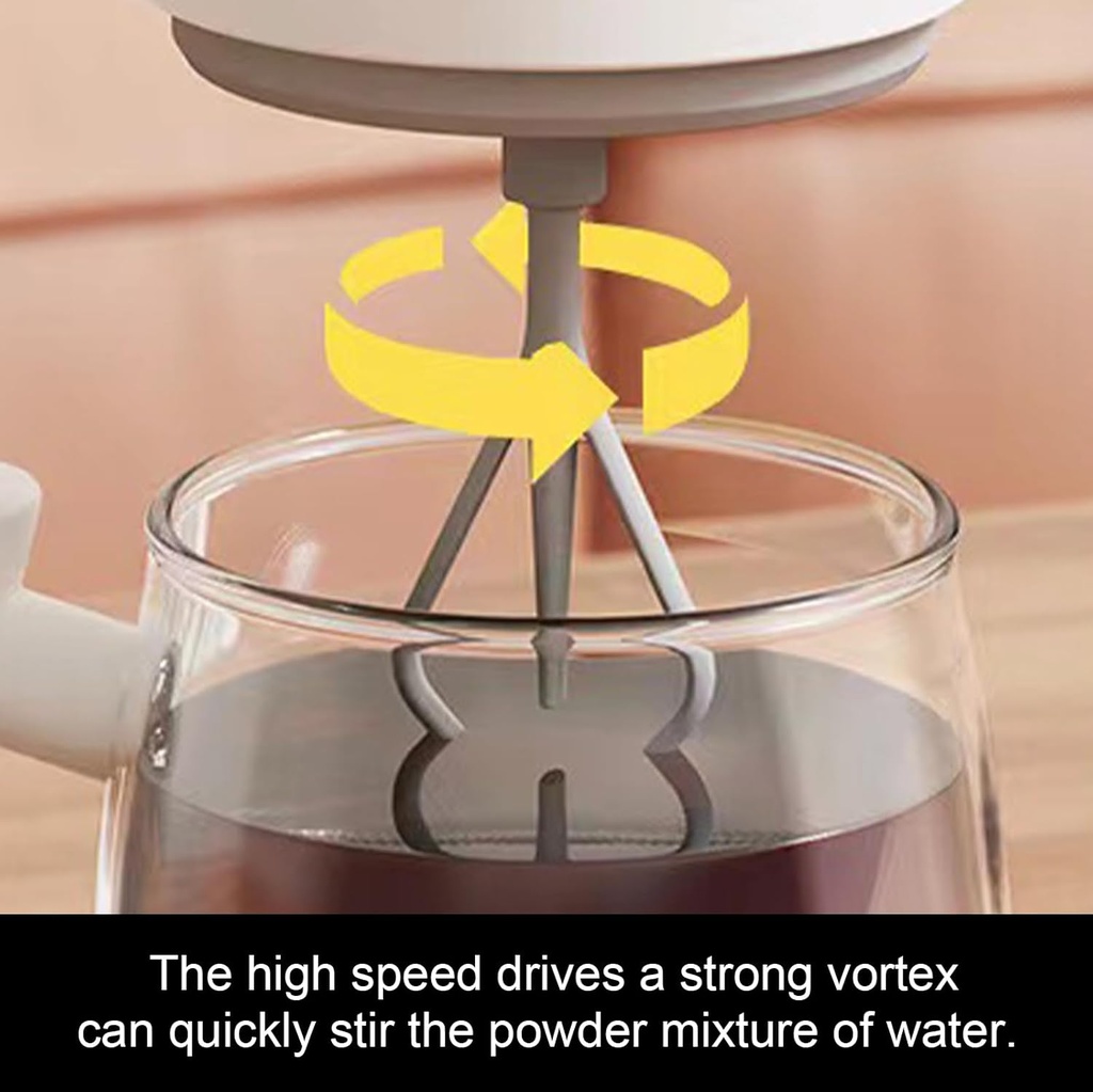 كوب خلط عالي السرعة من الزجاج لعمل فوم القهوة واللبن يعمل بالحجارة - 400 مللي