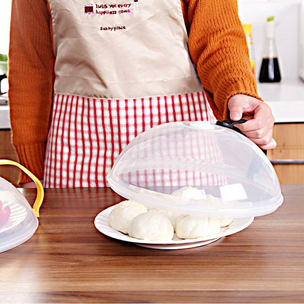 غطاء طعام الميكرويف بيد لتوزيع الحرارة بالتساوي والحفاظ على الميكرويف من الأتساخ