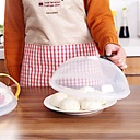 غطاء طعام الميكرويف بيد لتوزيع الحرارة بالتساوي والحفاظ على الميكرويف من الأتساخ