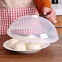 غطاء طعام الميكرويف بيد لتوزيع الحرارة بالتساوي والحفاظ على الميكرويف من الأتساخ