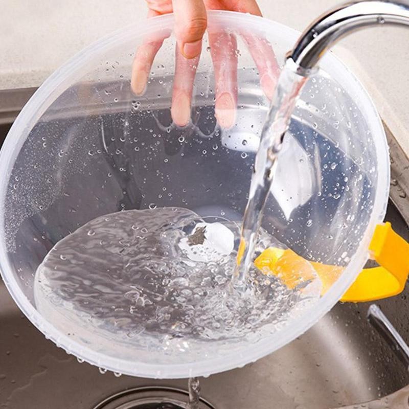 غطاء طعام الميكرويف بيد لتوزيع الحرارة بالتساوي والحفاظ على الميكرويف من الأتساخ