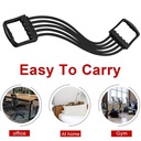 مشد رياضي 5 حبل لممارسة تمارين الذراع والصدر وتقوية العضلات في المنزل