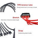 مشد رياضي 5 حبل لممارسة تمارين الذراع والصدر وتقوية العضلات في المنزل