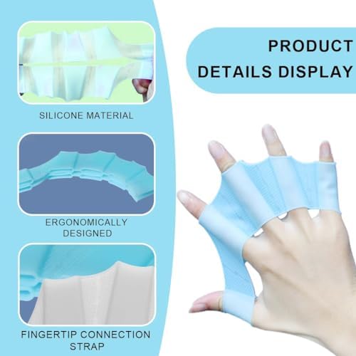 جوانتي سباحة من السيليكون علي شكل زعانف للتدريب علي السباحة