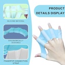 جوانتي سباحة من السيليكون علي شكل زعانف للتدريب علي السباحة