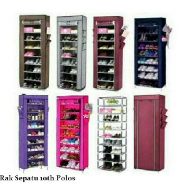 جزامة ١٠ دور مثالية لتنظيم الأحذية سهلة الفك والتركيب ومقاومة للتراب