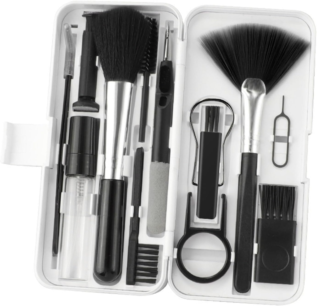 مجموعة تنظيف للكيبورد والموبايل والايربودز - 18 قطعة