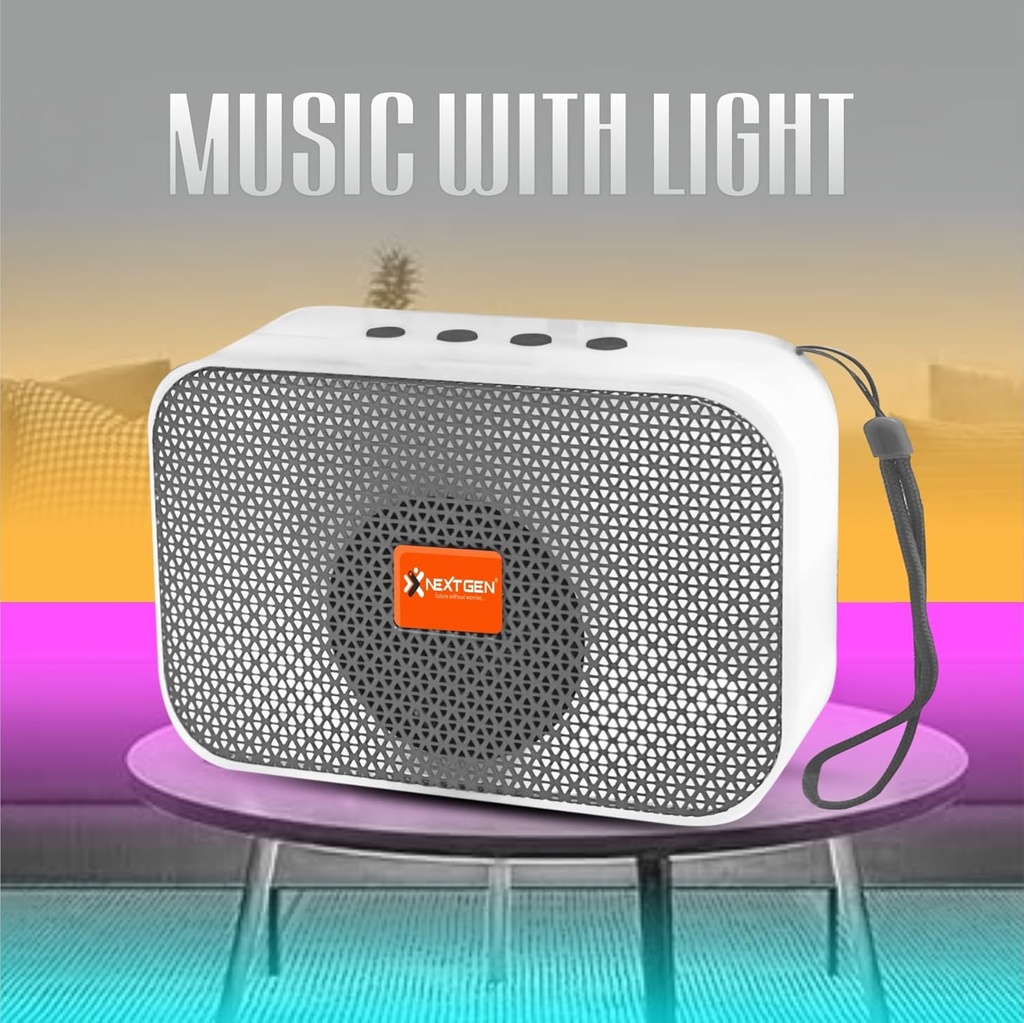 USB مكبر صوت ستيريو مع راديو - يعمل بالبلوتوث وشحن