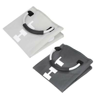 سلة غسيل ثلاثية لفرز الملابس قابلة للطي وبيد لسهولة حملها