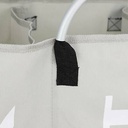 سلة غسيل ثلاثية لفرز الملابس قابلة للطي وبيد لسهولة حملها