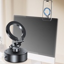 حامل موبايل مغناطيسي معدني بقوة شفط عالية للسيارات والاسطح الملساء - قابل للطي