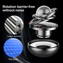 تعمل بالطاقة الشمسية فواحة لتابلوه السيارة على شكل كرة بلورية مزدوجة الحلقات