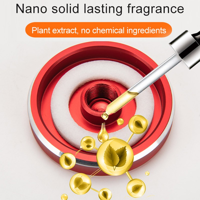 تعمل بالطاقة الشمسية فواحة لتابلوه السيارة على شكل كرة بلورية مزدوجة الحلقات