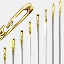 طقم ابر خياطة سهلة اللضم ب 3 احجام مختلفة واداة ازلة الغرز مناسب للحرف اليدوية