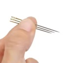 طقم ابر خياطة سهلة اللضم ب 3 احجام مختلفة واداة ازلة الغرز مناسب للحرف اليدوية