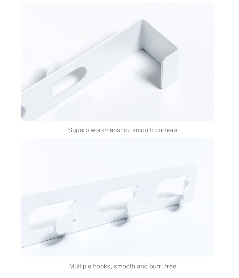 شماعة باب معدنية 4 هوك متعددة الأستخدامات وغير قابلة للصدأ