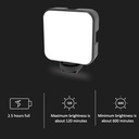 رينج لايت بمشبك دوار ب 3 اضاءات مختلفة مع بكرة لتحديد السطوع الاضاءة