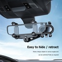 حامل مرايا دوار 360 تثبت علي المرايا الداخلية للسيارات لقيادة امنة