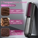 فرشة فرد الشعر لاسلكية ب 3 مستويات حراراة مختلفة بيو اس بي للشحن