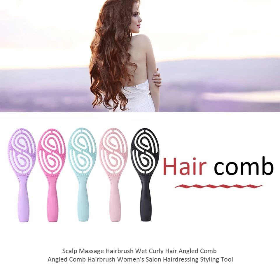 فرشة شعر لفك التشابك بدون الم وتدليك فروة الرأس مناسبة للرجال والنساء