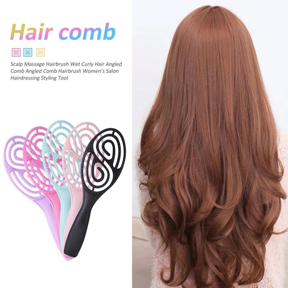 فرشة شعر لفك التشابك بدون الم وتدليك فروة الرأس مناسبة للرجال والنساء