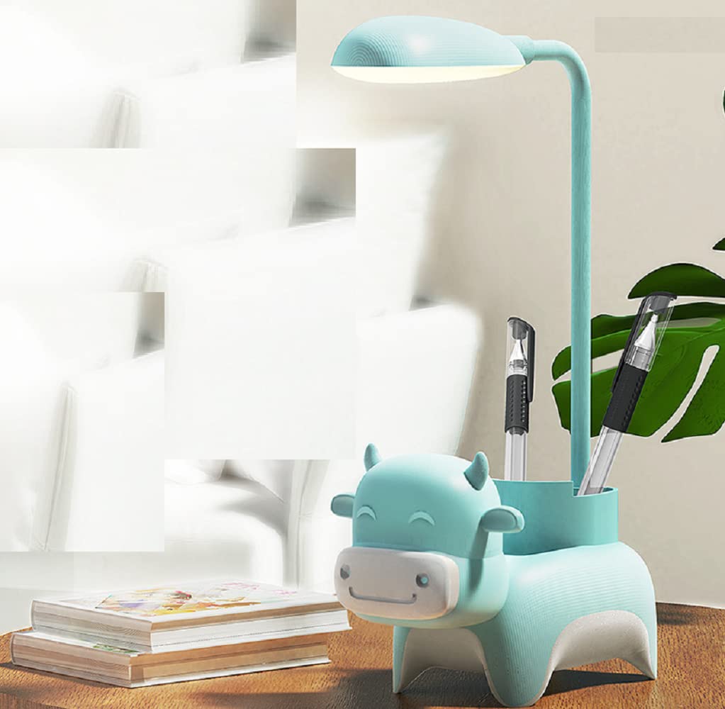 وناسة مكتب شكل بقرة باضاءة صفراء 3 مستويات قابل للشحن