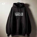 هودي "القاهرة" اوفر سايز قطن للرجال باللون الاسود