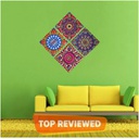 استيكر مانديلا ثري دي بأشكال بارزة سهل التنظيف لتجديد ديكور المطبخ والحمام