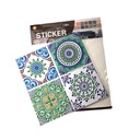 استيكر مانديلا ثري دي بأشكال بارزة سهل التنظيف لتجديد ديكور المطبخ والحمام