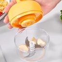 قطاعة ومفرمة يدوية للتوم والبصل والخضروات بشفرات ستاليس من الداخل  شكل بطة