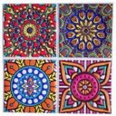 استيكر مانديلا ثري دي بأشكال بارزة سهل التنظيف لتجديد ديكور المطبخ والحمام