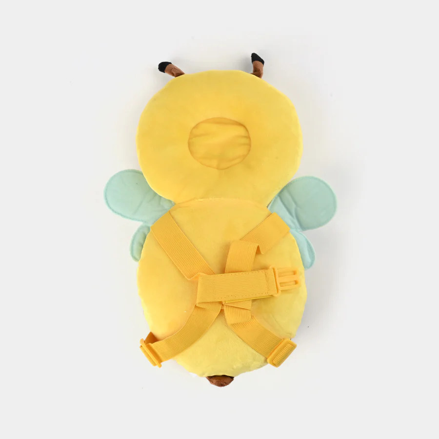 مخدة أمان خلفية  علي شكل نحلة لحماية رأس الأطفال من الصدمات  بحزام قابل للتعديل